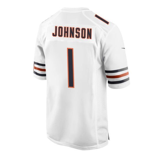 C.Bears #1 Jaylon Johnson White Game Stitched American Football Jerseys