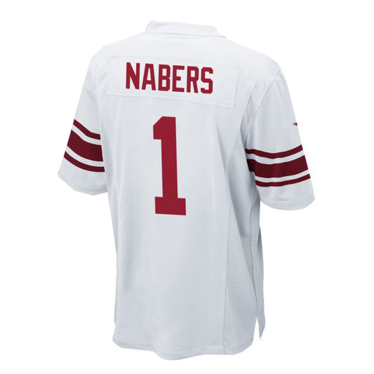 NY.Giants #1 Malik Nabers White Vapor F.U.S.E. Limited Player Jersey Football Stitched American Jerseys