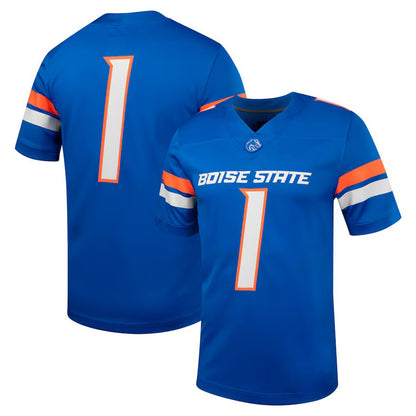 New #1 B.State Broncos Untouchable Football Jersey Royal Stitched American College Jerseys