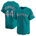 Seattle Mariners #44 Julio Rodr¨ªguez Teal KLUNKIM Alternate Limited Player Jersey