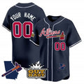 Custom Atlanta Braves Atliens Vapor Premier Limited Jersey V2 - Navy KLUNKIM