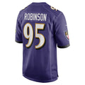 B.Ravens #95 Tavius Robinson Purple KLUNKIM Team Game Jersey
