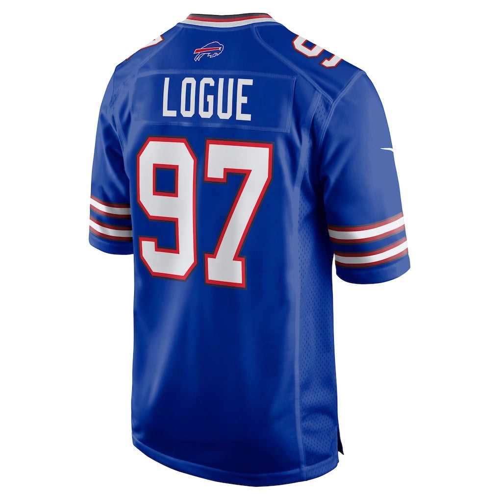 B.Bills #97 Zion Logue Royal KLUNKIM Team Game Jersey