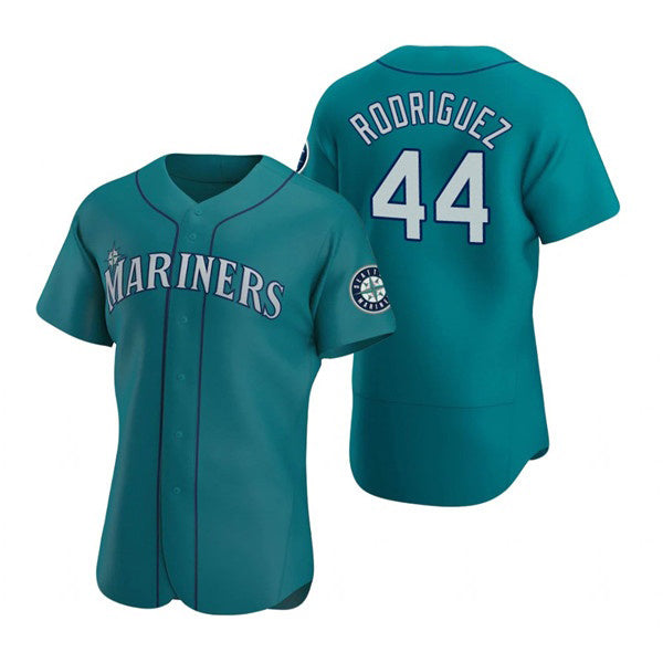 Seattle Mariners #44 Julio Rodr¨ªguez Aqua KLUNKIM Flex Base Stitched Jersey