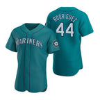 Seattle Mariners #44 Julio Rodr¨ªguez Aqua KLUNKIM Flex Base Stitched Jersey