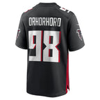 A.Falcons #98 Ruke Orhorhoro Black KLUNKIM Team Game Jersey