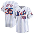 New York Mets #35 Adrian Houser White KLUNKIM 2024 Home Limited Stitched Jersey