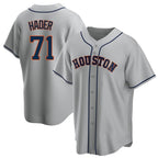 Houston Astros #71 Josh Hader Player Gray KLUNKIM Home Game Stitched Jerseys
