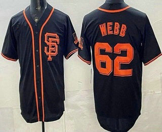 San Francisco Giants #62 Logan Webb Black KLUNKIM Limited Jersey