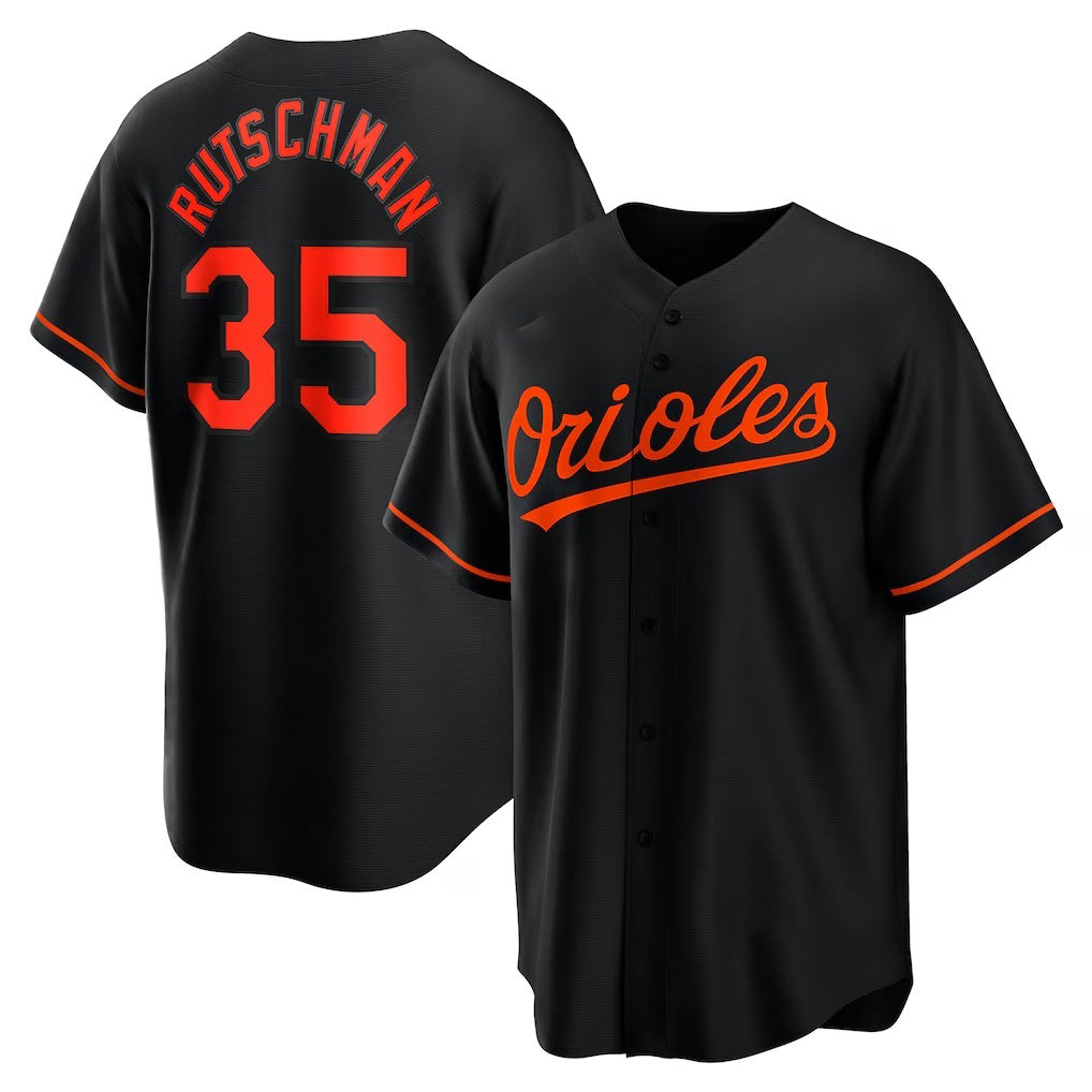 Baltimore Orioles #35 Adley Rutschman Black KLUNKIM Alternate Replica Player Jersey