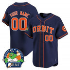 Custom Houston Astros Orbit Patch Vapor Premier Limited Jersey ¨C Navy KLUNKIM