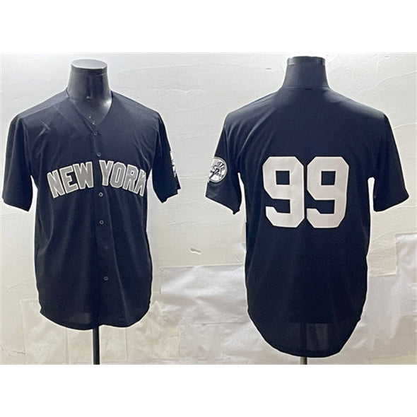 New York Yankees #99 Aaron Judge Black KLUNKIM Cool Base Stitched Jersey
