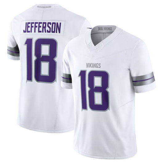 2024 MN.Vikings #18 Justin Jefferson White Vapor F.U.S.E. Limited Football Stitched Jersey