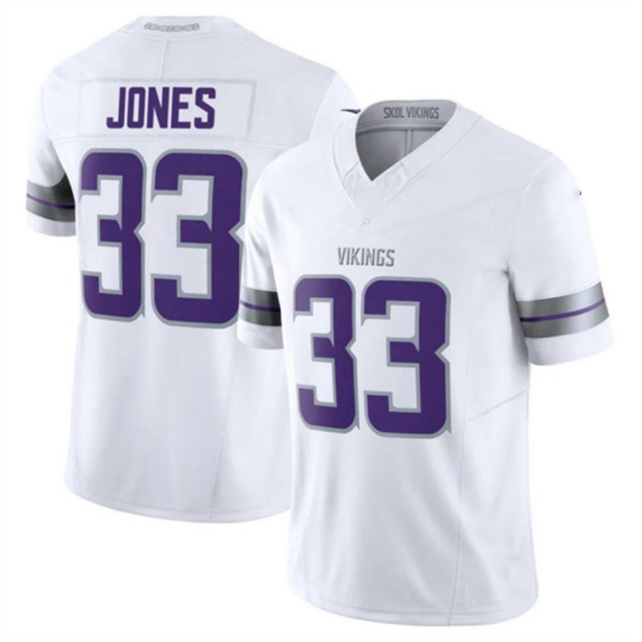 2024 MN.Vikings #33 Aaron Jones White Vapor F.U.S.E. Limited Football Stitched Jerseys