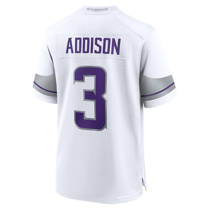 2024 MN.Vikings #3 Jordan Addison White Game American Stitched Football Jersey