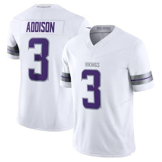 2024 MN.Vikings #3 Jordan Addison White Vapor F.U.S.E. Limited Football Stitched Jersey