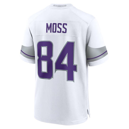 2024 MN.Vikings #84 Randy Moss White Game American Stitched Football Jersey