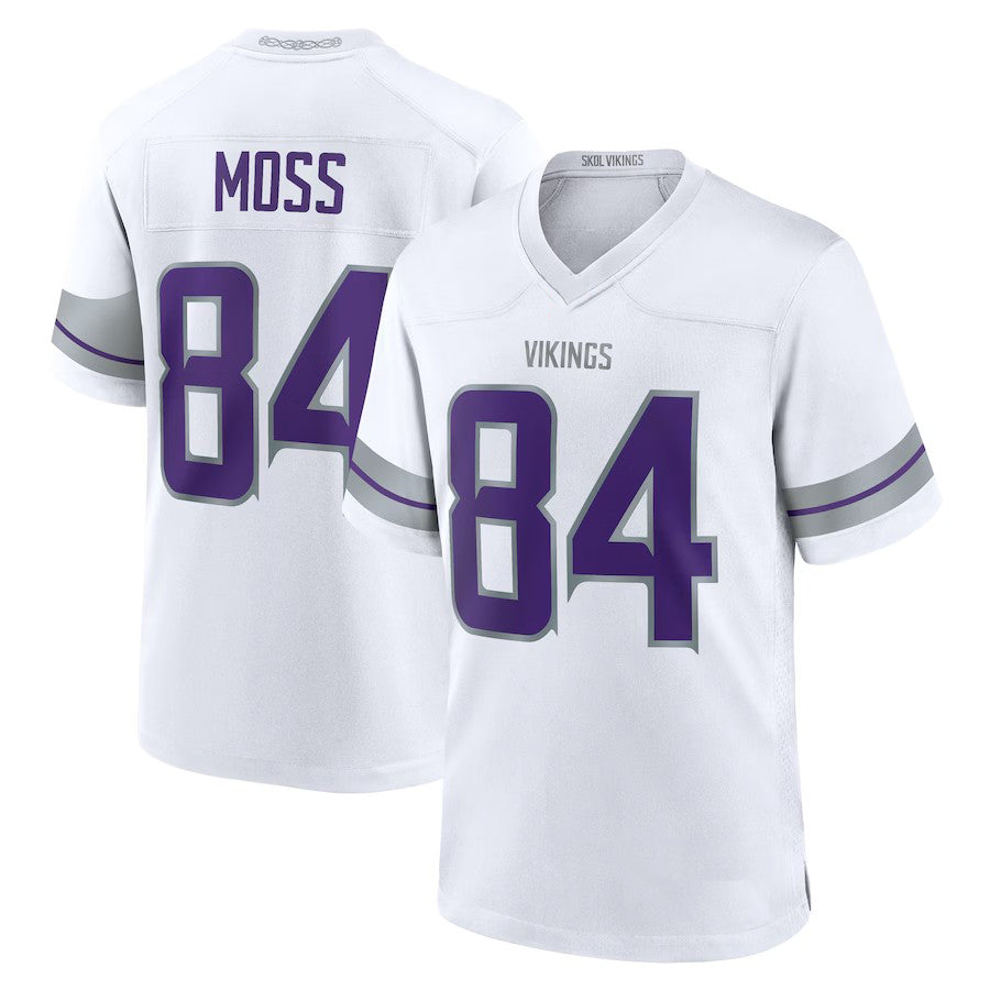 2024 MN.Vikings #84 Randy Moss White Game American Stitched Football Jersey