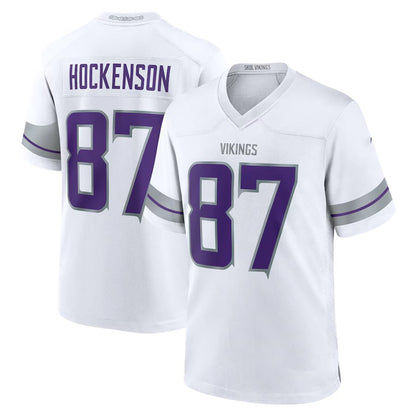 2024 MN.Vikings #87 T.J. Hockenson White Game American Stitched Football Jersey