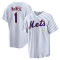 New York Mets #1 Jeff McNeil White KLUNKIM Home Replica Player Jersey