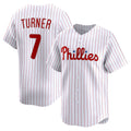 Philadelphia Phillies #7 Trea Turner White KLUNKIM Home Limited Player Jersey