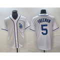 Los Angeles Dodgers #5 Freddie Freeman White KLUNKIM Cool Base Stitched Jersey