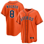 Houston Astros #8 Christian Walker Player Orange KLUNKIM Home Game Stitched Jerseys