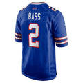 B.Bills #2 Tyler Bass Royal KLUNKIM Game Player Jersey