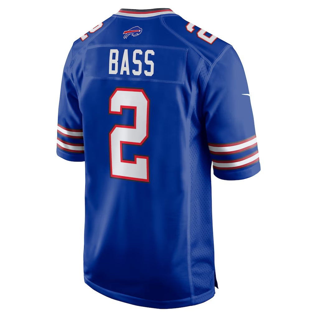 B.Bills #2 Tyler Bass Royal KLUNKIM Game Player Jersey