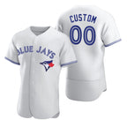 Custom Toronto Blue Jays White KLUNKIM 2020 Stitched Flex Base Jersey