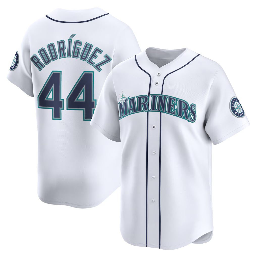 Seattle Mariners #44 Julio Rodr¨ªguez White KLUNKIM Home Limited Player Jersey