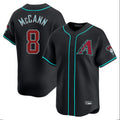 Arizona Diamondbacks #8 James McCann Player Black KLUNKIM Limited Home Game Stitched Jerseys