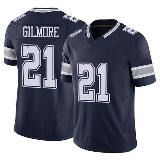 D.Cowboys #21 Stephon Gilmore Vapor F.U.S.E. Limited Jersey Navy Stitched American Football Jerseys