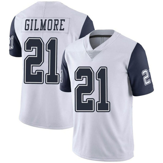 D.Cowboys #21 Stephon Gilmore Alternate Vapor Limited Jersey - White Stitched American Football Jerseys