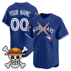 Custom Toronto Blue Jays x One Piece Royal KLUNKIM Vapor Premier Limited Jersey - Stitched
