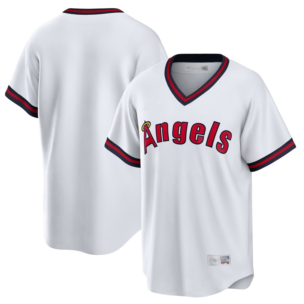 Los Angeles Angels Blank Player White KLUNKIM T-shirt Home Game Stitched Jerseys
