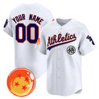 Custom Oakland Athletics x Dragon Ball White KLUNKIM Vapor Premier Limited Jersey - All Stitched