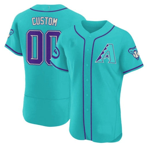 Custom Arizona Diamondbacks 2024 Teal Purple Jersey - Teal 3 KLUNKIM