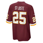 W.Football Team #25 Benjamin St-Juste Burgundy KLUNKIM Game Jersey