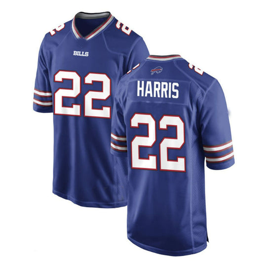 B.Bills #22 Damien Harris Royal Game Jersey American Stitched Football Jerseys