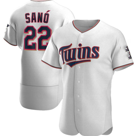 Minnesota Twins #22 Miguel Sano White Home Limited Player Baseball Jersey