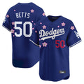 Los Angeles Dodgers #50 Mookie Betts Player Royal KLUNKIM Tokyo Series Vapor Premier Limited Stitched Jerseys