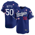 Los Angeles Dodgers #50 Mookie Betts Player Royal KLUNKIM Tokyo Series Vapor Premier Limited Stitched Jerseys