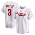 Philadelphia Phillies #3 Bryce Harper White KLUNKIM Home Limited Player Jersey