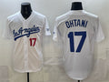 Los Angeles Dodgers #17 Shohei Ohtani White KLUNKIM Alternate Stadium Stitched Jersey