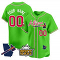 Custom Atlanta Braves Atliens Vapor Premier Limited Jersey V2 ¨C Green KLUNKIM