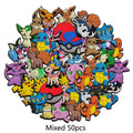 23-100pcs Pokemon series Shoe Charms Cartoon Shoes Accessories Fit Clogs sandal Garden Shoe Decorations Buckle for kids Gifts