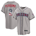 Arizona Diamondbacks #2 Geraldo Perdomo Player Gray KLUNKIM USA 250 Fourth of July Home Game Stitched Jerseys