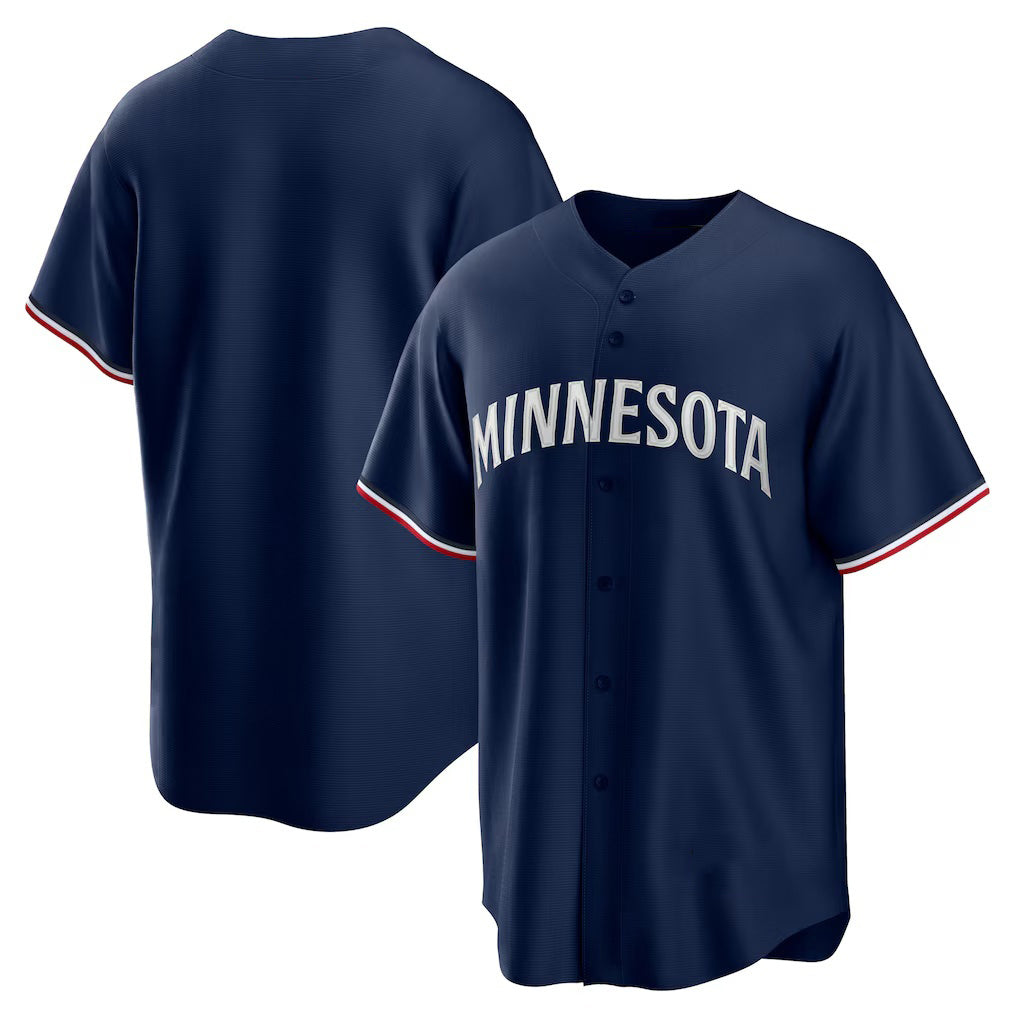 Minnesota Twins Navy KLUNKIM Alternate Replica Team Logo Jersey