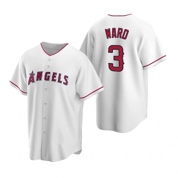 Los Angeles Angels #3 Waylor Ward White KLUNKIM Cool Base Stitched Jersey